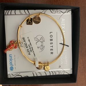 Alex and Ani gold lobster bracelet